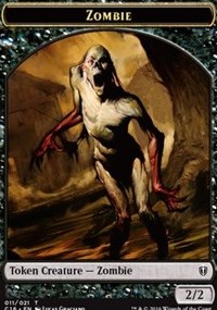 Zombie // Worm Double-sided Token